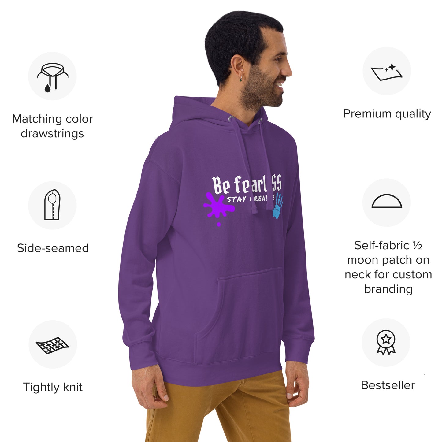 Original Be FearLESS Stay Creative Hoodie