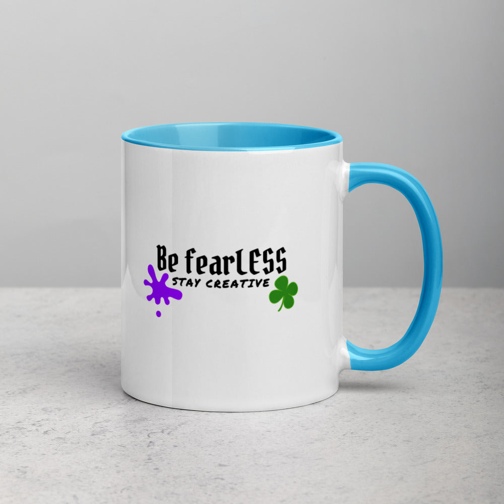 St. Patrick's Be fearLESS Stay Creative Mug w. Color Inside