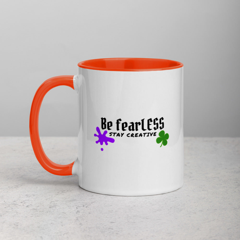 St. Patrick's Be fearLESS Stay Creative Mug w. Color Inside