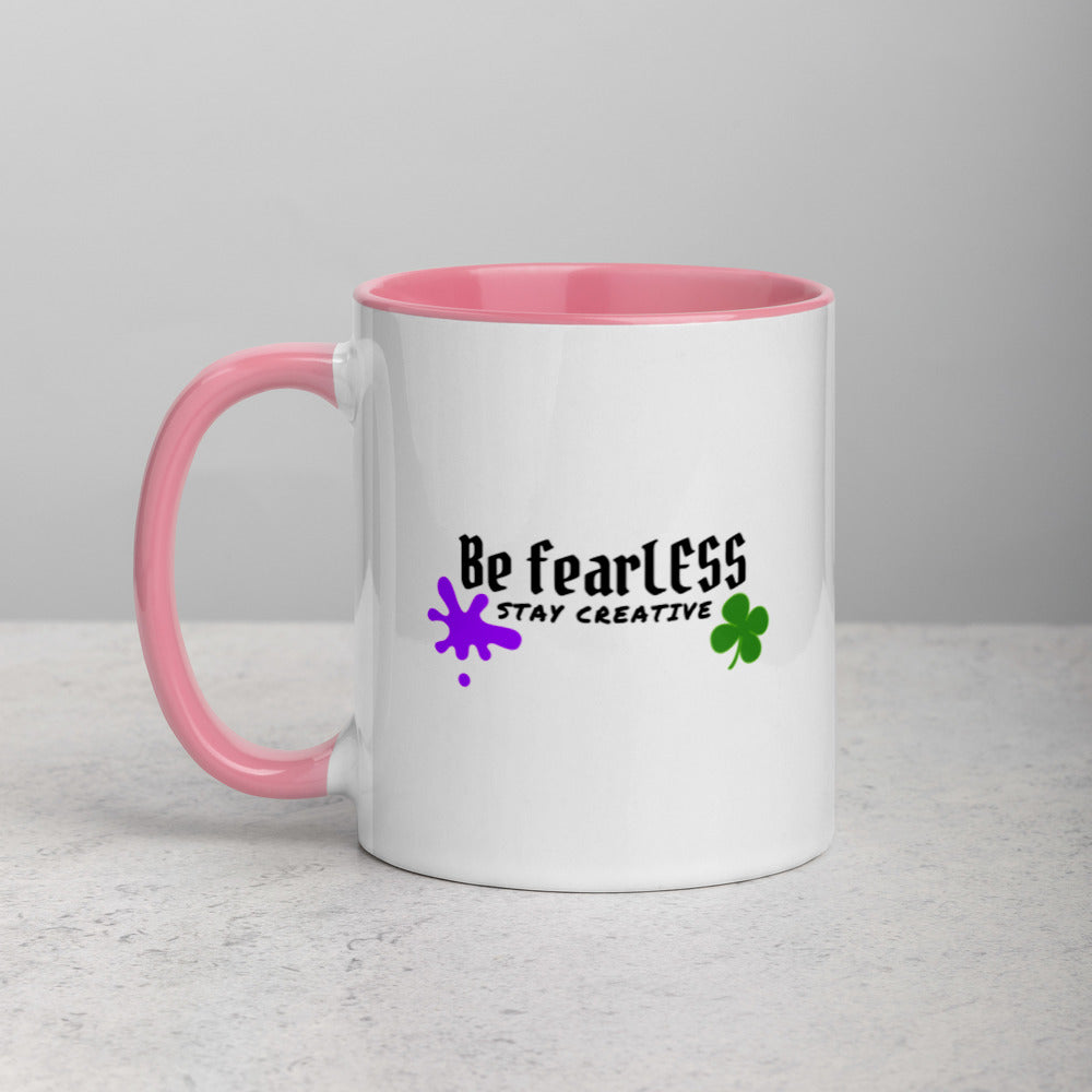 St. Patrick's Be fearLESS Stay Creative Mug w. Color Inside