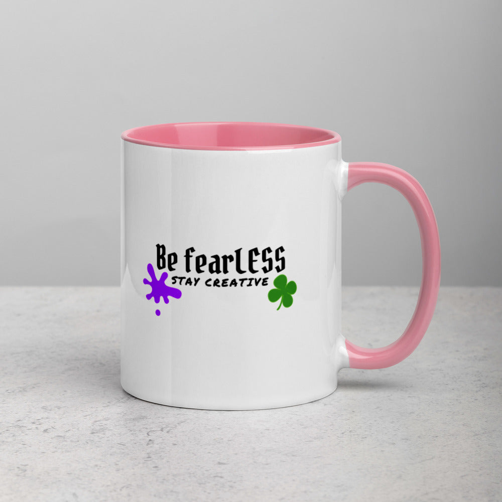 St. Patrick's Be fearLESS Stay Creative Mug w. Color Inside