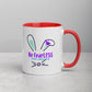 Be FearLESS Stay Creative Rabbit Mug w. Color Inside