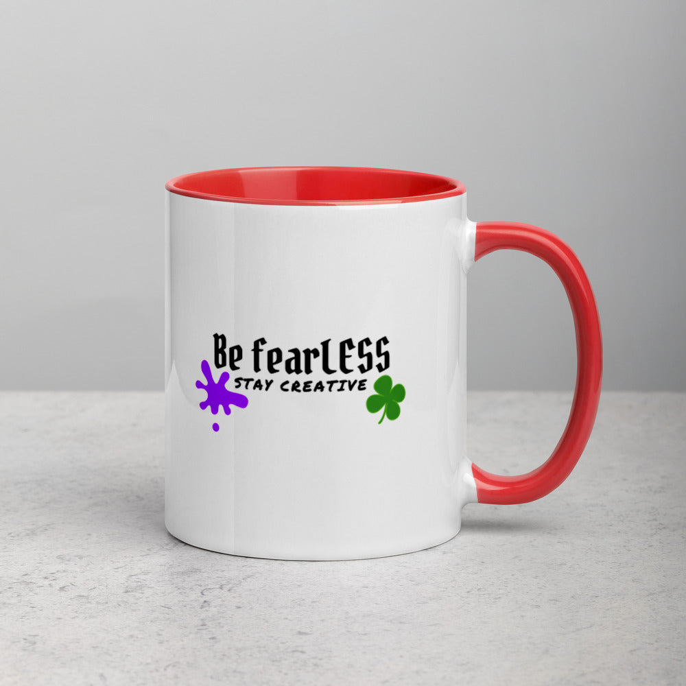 St. Patrick's Be fearLESS Stay Creative Mug w. Color Inside