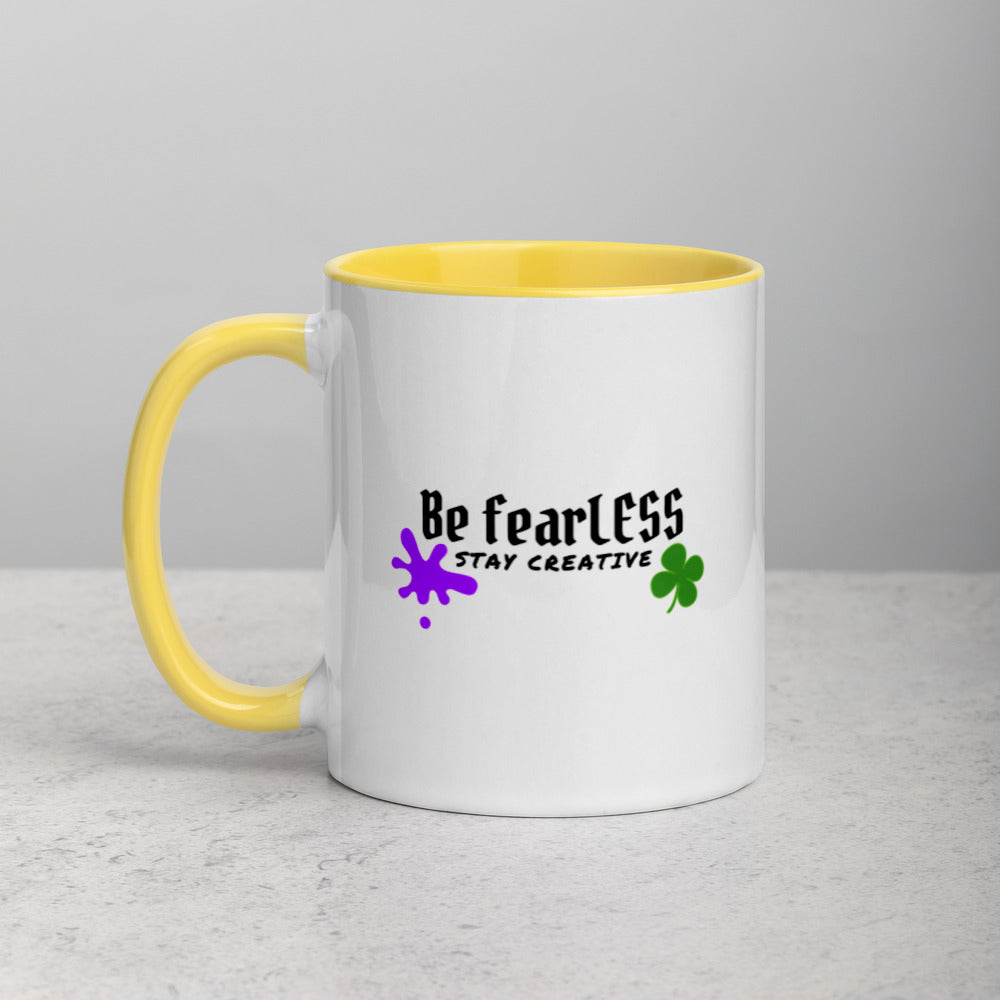 St. Patrick's Be fearLESS Stay Creative Mug w. Color Inside