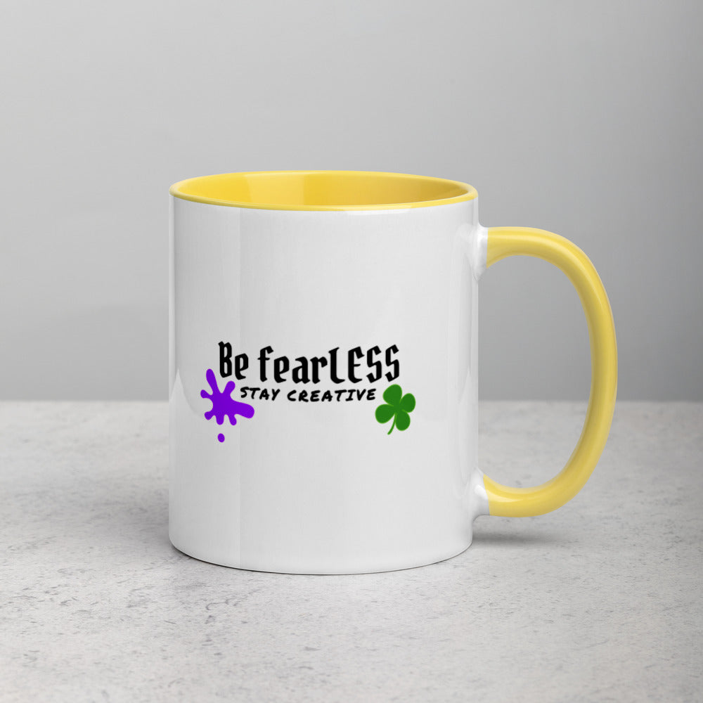 St. Patrick's Be fearLESS Stay Creative Mug w. Color Inside